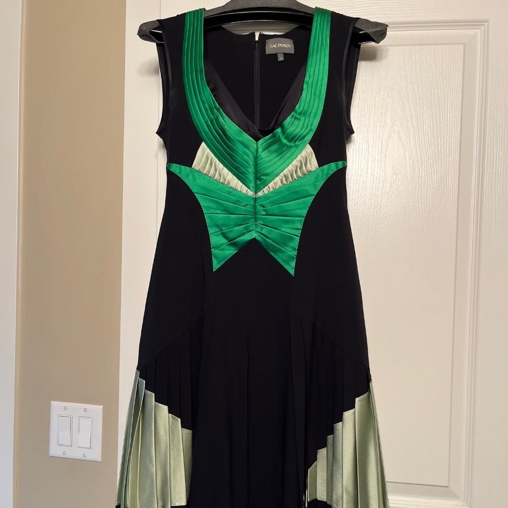 ZacPosen Size 6 Emerald Dress - Worn Once. New Condition